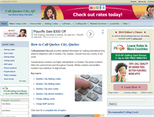 Tablet Screenshot of callingquebeccity.com